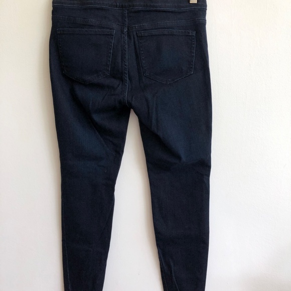 J. Jill Denim Leggings 4P, 5-pocket Dark Stretch Skinny Jeggings mid/low rise - Picture 10 of 12